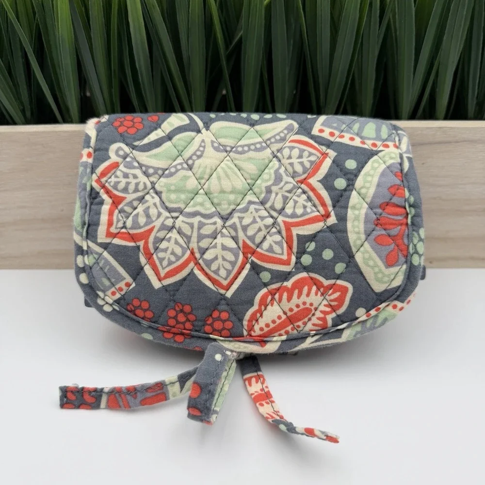 Vera Bradley NOMADIC FLORAL Small Travel Organizer Jewelry Cosmetic Bag